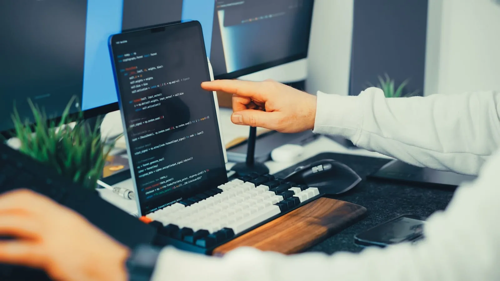 Screen with code and AI tools