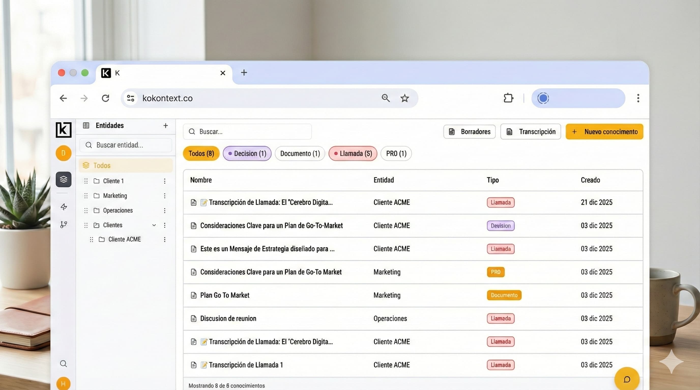 Kokontext: Gestión de Conocimiento